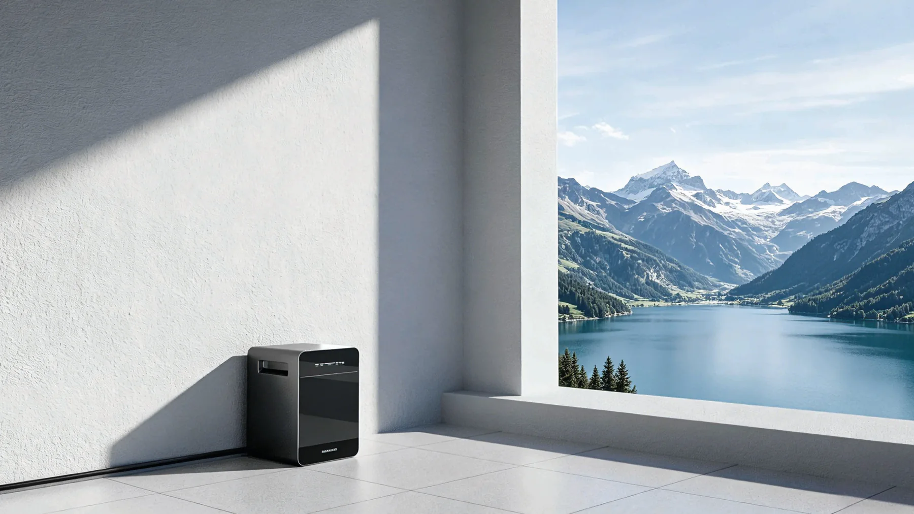 Portable solar generator in a bright outdoor setting